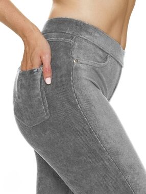 Style & Co. Women's Gray Corduroy Stretch Pants ~ Size Small